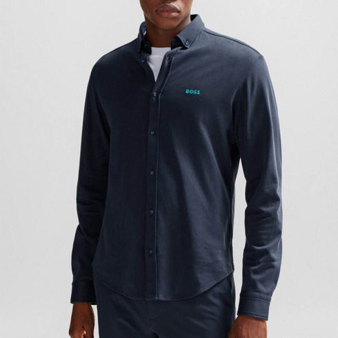 CAMISA AZUL OSCURA MOTION BOSS